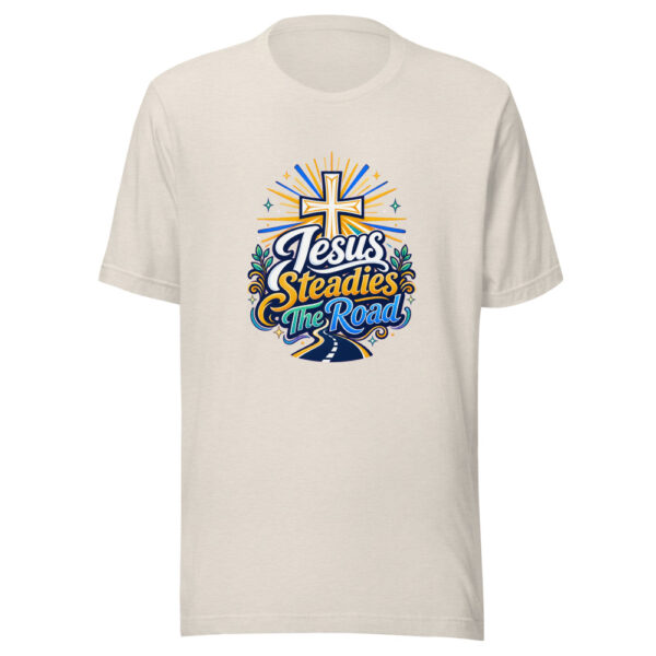 Jesus Steadies The Road Graphic Tee mockup 8 Jesus Steadies The Road Graphic Tee mockup 8