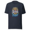 Jesus Tends The Flame Graphic Tee mockup 7