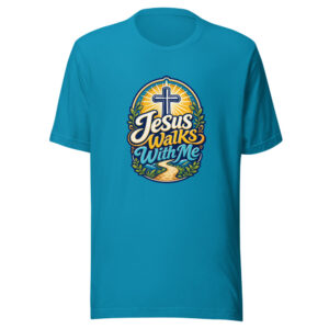 Jesus Walks With Me Graphic Tee front view