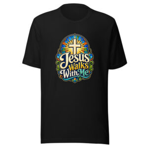 jesus-walks-with-me-evergreen-shirt-design-manual-jesus-walks-with-me-ev-mockup-1 Jesus Walks With Me Graphic Tee