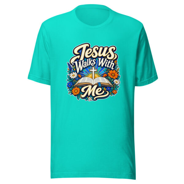 Jesus Walks With Me Graphic Tee front view