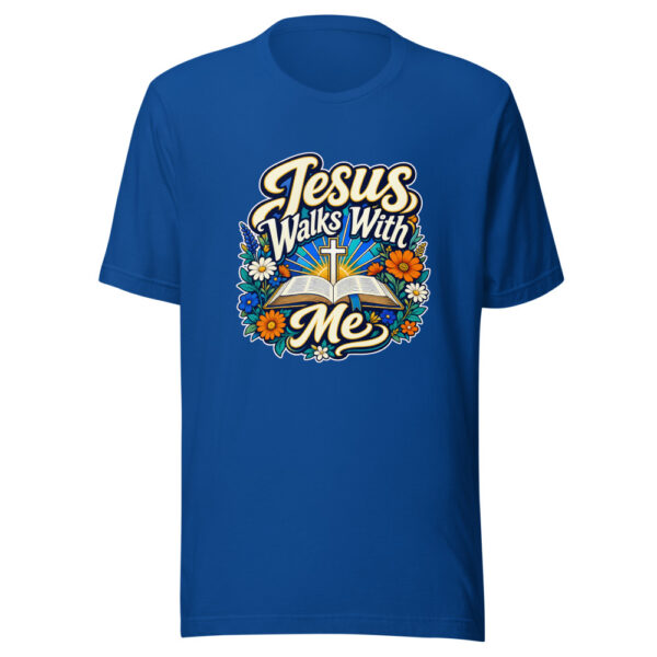 Jesus Walks With Me Graphic Tee mockup 3