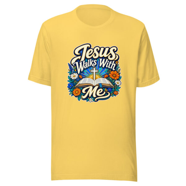 Jesus Walks With Me Graphic Tee mockup 6