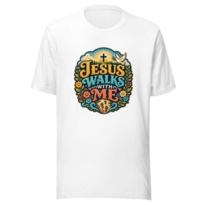JESUS WALKS WITH ME Heartbeat-20260623-codex-fallback Graphic Tee front view
