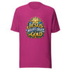 Jesus Writes Hope In Gold Graphic Tee mockup 6