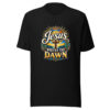 Jesus Writes The Dawn Graphic Tee front view