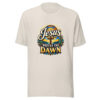 Jesus Writes The Dawn Graphic Tee mockup 8