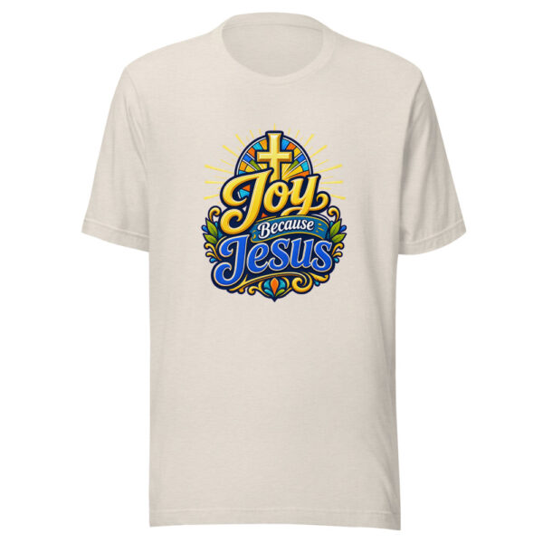 Joy Because Jesus Graphic Tee mockup 8 Joy Because Jesus Graphic Tee mockup 8