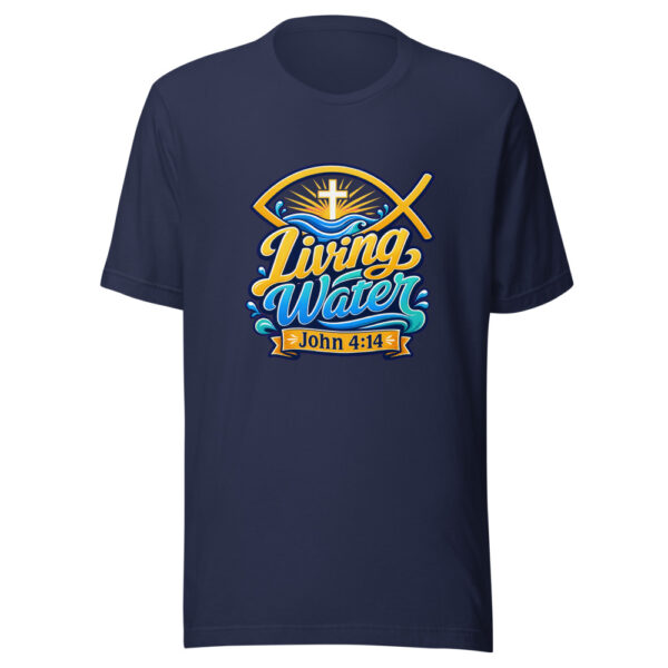 Living Water John 4:14 Graphic Tee mockup 2 Living Water John 4:14 Graphic Tee mockup 2
