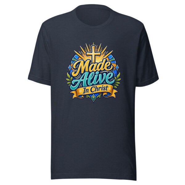 Made Alive In Christ Graphic Tee mockup 1 Made Alive In Christ Graphic Tee front view