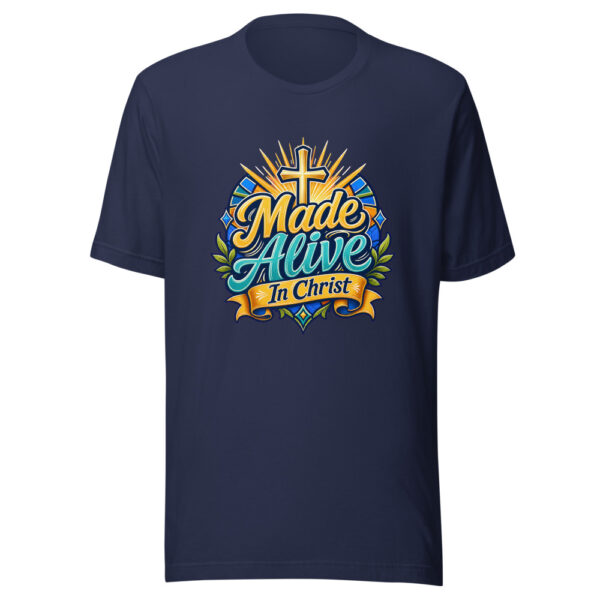 Made Alive In Christ Graphic Tee mockup 2 Made Alive In Christ Graphic Tee mockup 2