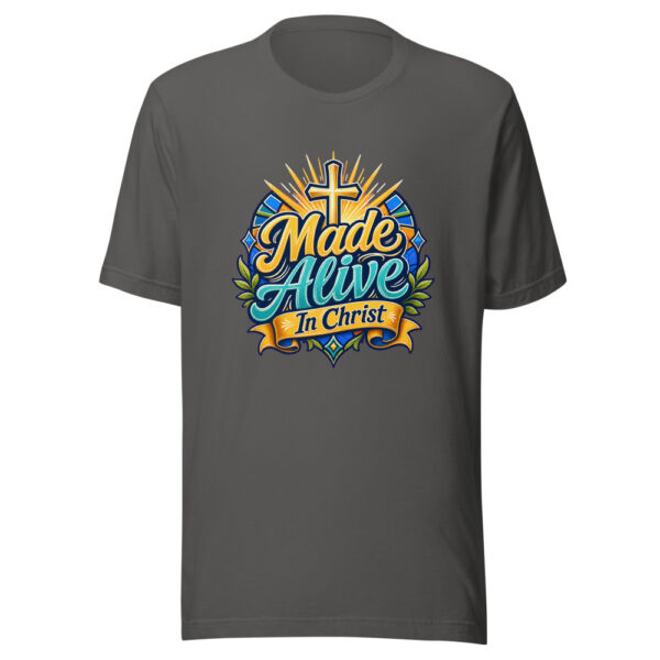Made Alive In Christ Graphic Tee mockup 3 Made Alive In Christ Graphic Tee mockup 3