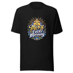 Mercy Every Morning Graphic Tee mockup 1 Mercy Every Morning Graphic Tee front view