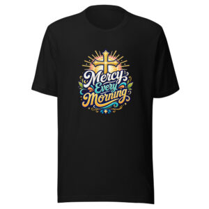 Mercy Every Morning Graphic Tee mockup 1 Mercy Every Morning Graphic Tee front view
