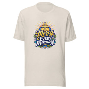 Mercy Every Morning Graphic Tee mockup 1 Mercy Every Morning Graphic Tee front view