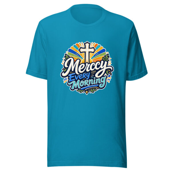 Mercy Every Morning Graphic Tee mockup 2