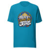 Mercy Looks Like Jesus Graphic Tee mockup 2