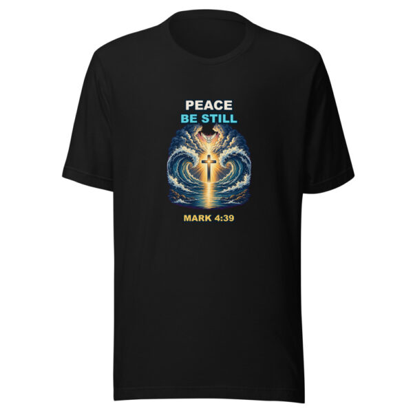 PEACE BE STILL Heartbeat-20260614-shirtsaboutjesus-codex Graphic Tee mockup 1 PEACE BE STILL Heartbeat-20260614-shirtsaboutjesus-codex Graphic Tee front view