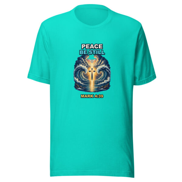 PEACE BE STILL Heartbeat-20260614-shirtsaboutjesus-codex Graphic Tee mockup 3