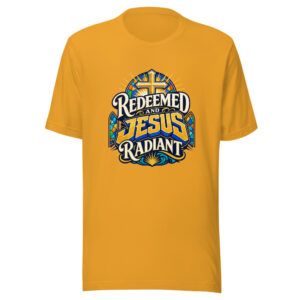 Redeemed And Radiant Graphic Tee front view
