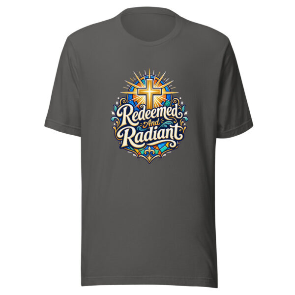 Redeemed And Radiant Graphic Tee mockup 1 Redeemed And Radiant Graphic Tee front view