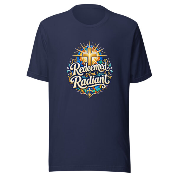 Redeemed And Radiant Graphic Tee mockup 4 Redeemed And Radiant Graphic Tee mockup 4