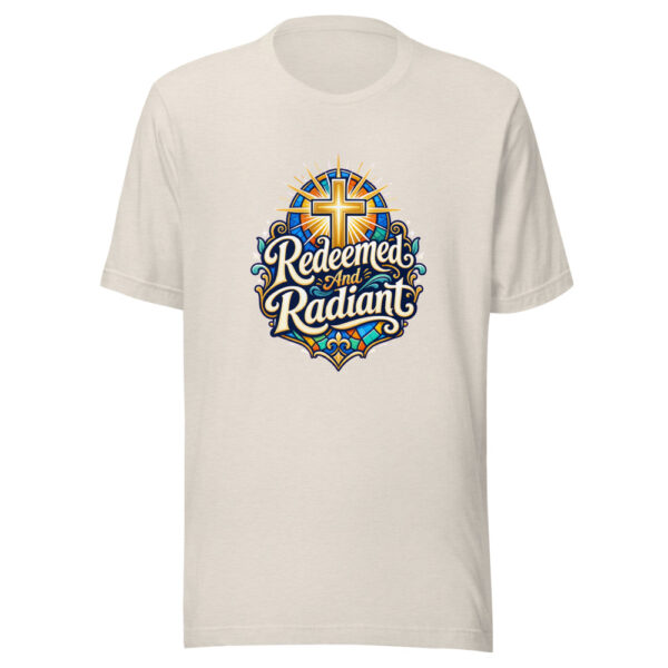 Redeemed And Radiant Graphic Tee mockup 8 Redeemed And Radiant Graphic Tee mockup 8