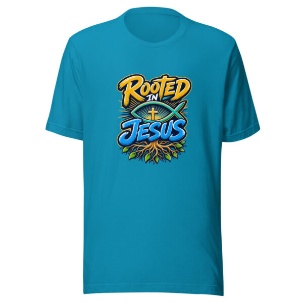 Rooted In Jesus Graphic Tee front view