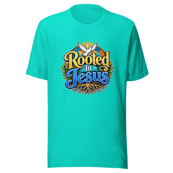 Rooted In Jesus Graphic Tee front view