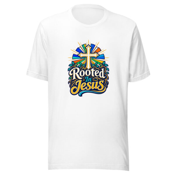 Rooted In Jesus Graphic Tee mockup 2 Rooted In Jesus Graphic Tee mockup 2