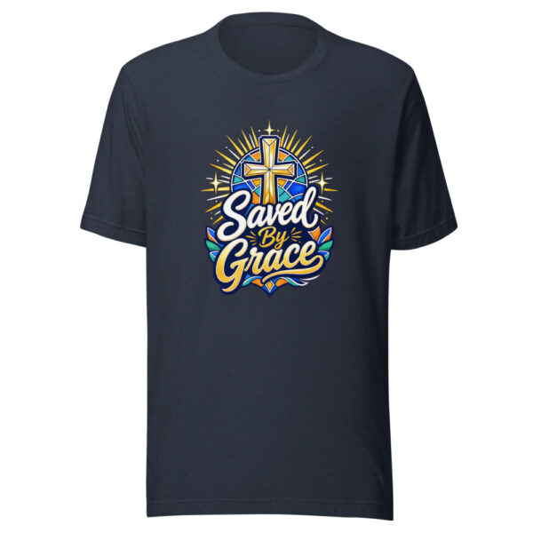 Saved By Grace Graphic Tee mockup 1 Saved By Grace Graphic Tee front view