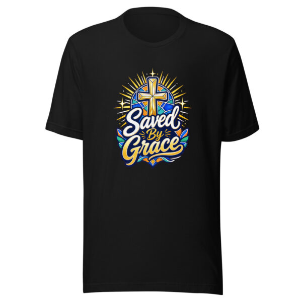 Saved By Grace Graphic Tee mockup 1 Saved By Grace Graphic Tee front view