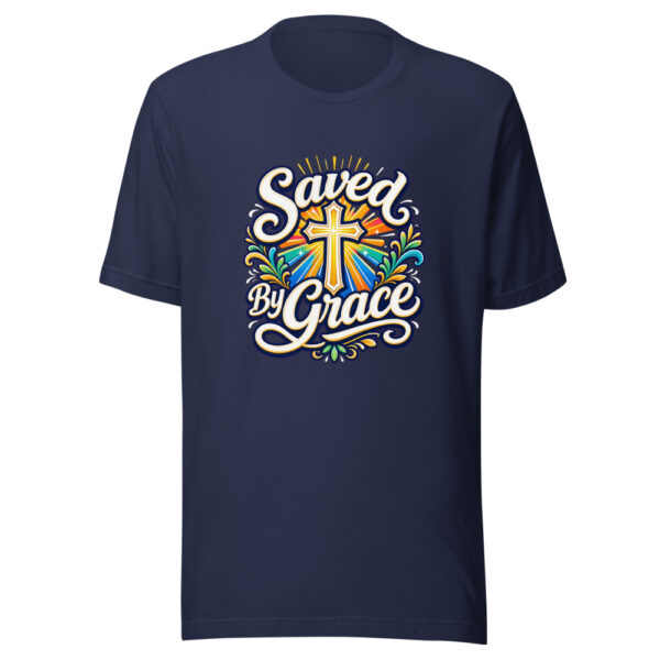 Saved By Grace Graphic Tee mockup 1 Saved By Grace Graphic Tee front view