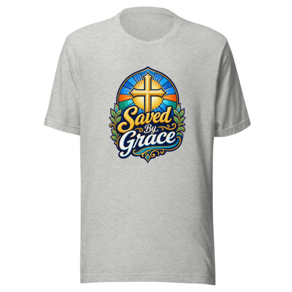 Saved By Grace Graphic Tee mockup 5
