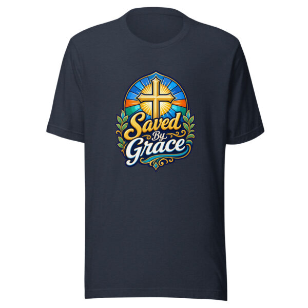Saved By Grace Graphic Tee mockup 7