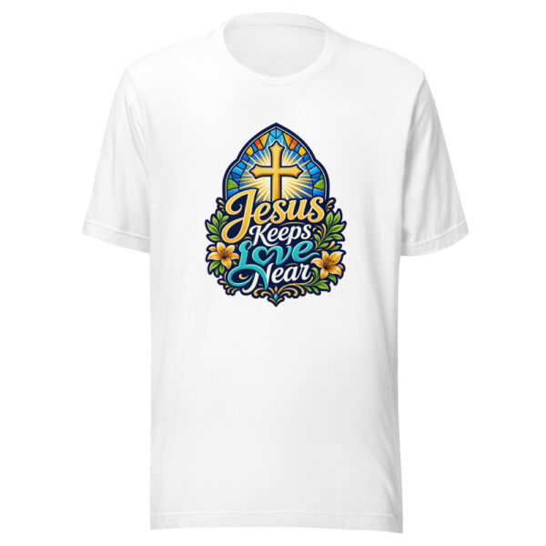 Jesus Keeps Love Near Graphic Tee