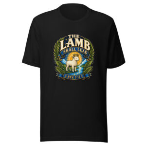 The Lamb Shall Lead Rev. 7:17 Heartbeat-20260613-manual-codex Graphic Tee mockup 1 The Lamb Shall Lead Rev. 7:17 Heartbeat-20260613-manual-codex Graphic Tee front view