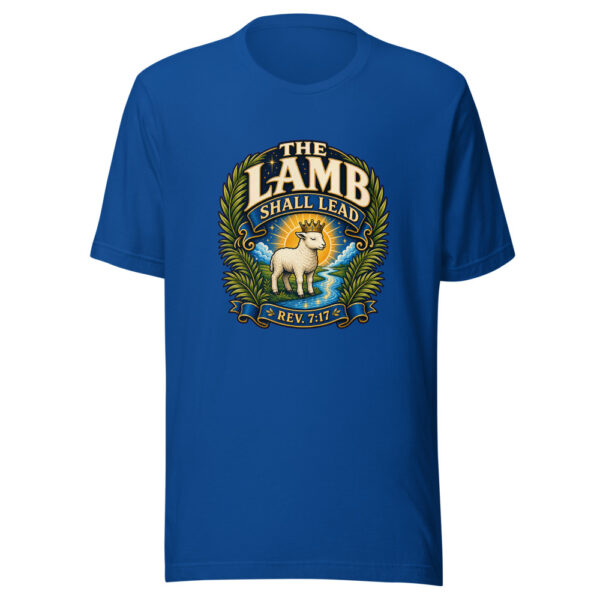 The Lamb Shall Lead Rev. 7:17 Heartbeat-20260613-manual-codex Graphic Tee mockup 2