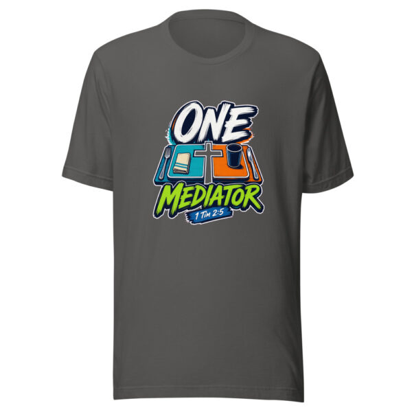 1 Tim 2:5 One Mediator Graphic Tee mockup 10 1 Tim 2:5 One Mediator Graphic Tee mockup 10