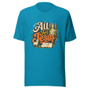 All For Jesus Graphic Tee mockup 1 All For Jesus Graphic Tee front view