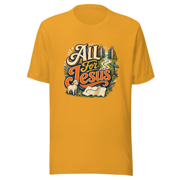 All For Jesus Graphic Tee mockup 2