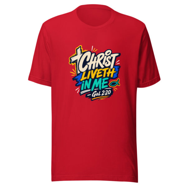 Christ Liveth In Me - Gal 2:20 Graphic Tee mockup 19