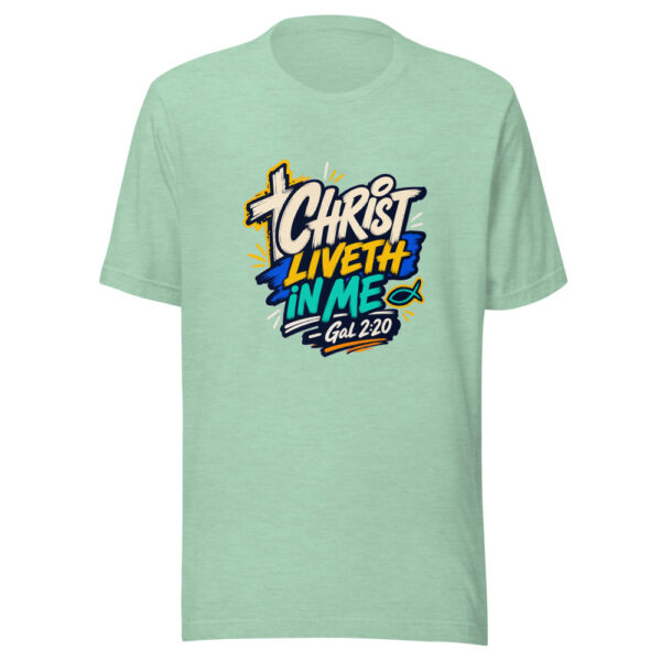 Christ Liveth In Me - Gal 2:20 Graphic Tee mockup 24