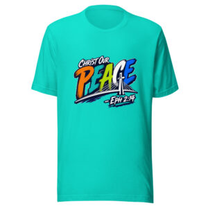 Christ Our Peace - Eph 2:14 Graphic Tee mockup 1 Christ Our Peace - Eph 2:14 Graphic Tee front view