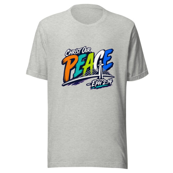 Christ Our Peace - Eph 2:14 Graphic Tee mockup 11 Christ Our Peace - Eph 2:14 Graphic Tee mockup 11