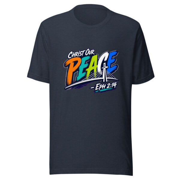 Christ Our Peace - Eph 2:14 Graphic Tee mockup 13 Christ Our Peace - Eph 2:14 Graphic Tee mockup 13