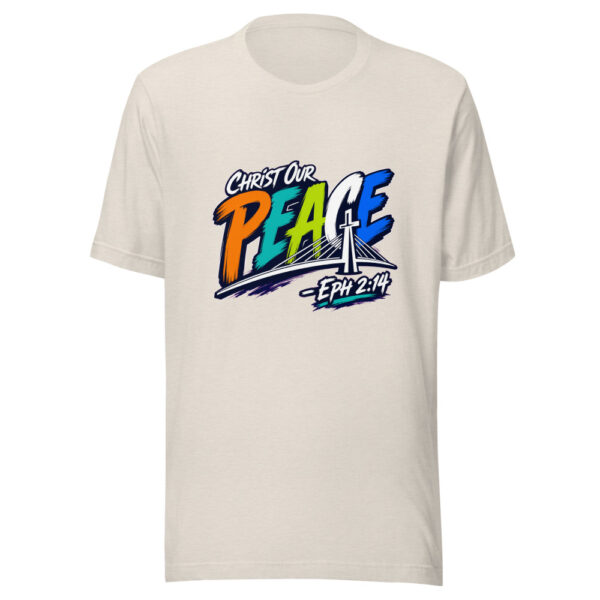 Christ Our Peace - Eph 2:14 Graphic Tee mockup 14 Christ Our Peace - Eph 2:14 Graphic Tee mockup 14