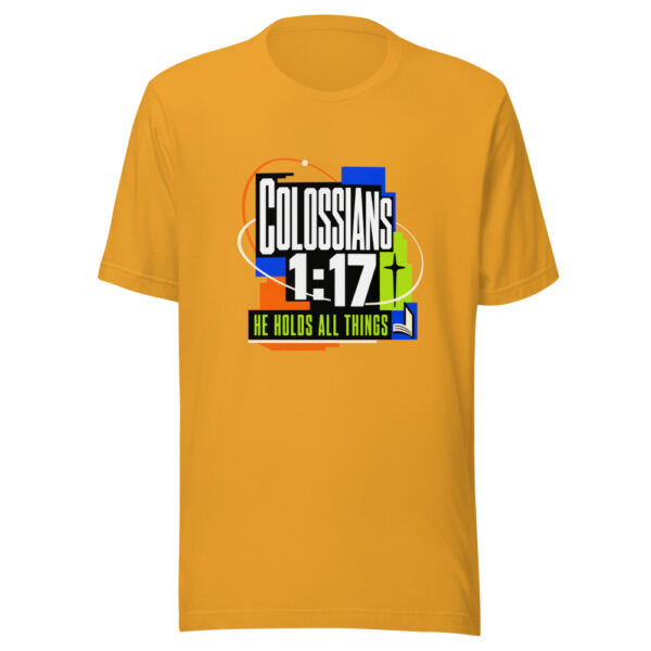 Colossians 1:17 He Holds All Things Heartbeat-20260630T061333Z Graphic Tee mockup 3