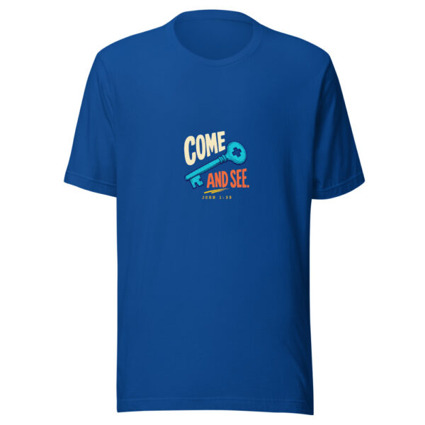 Come And See. — John 1:39 Come-and-see Graphic Tee mockup 1 Come And See. — John 1:39 Come-and-see Graphic Tee front view