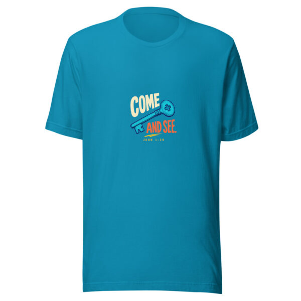 Come And See. — John 1:39 Come-and-see Graphic Tee mockup 2 Come And See. — John 1:39 Come-and-see Graphic Tee mockup 2